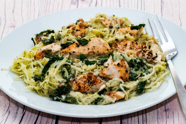 Zucchini Noodle Pesto Bowl